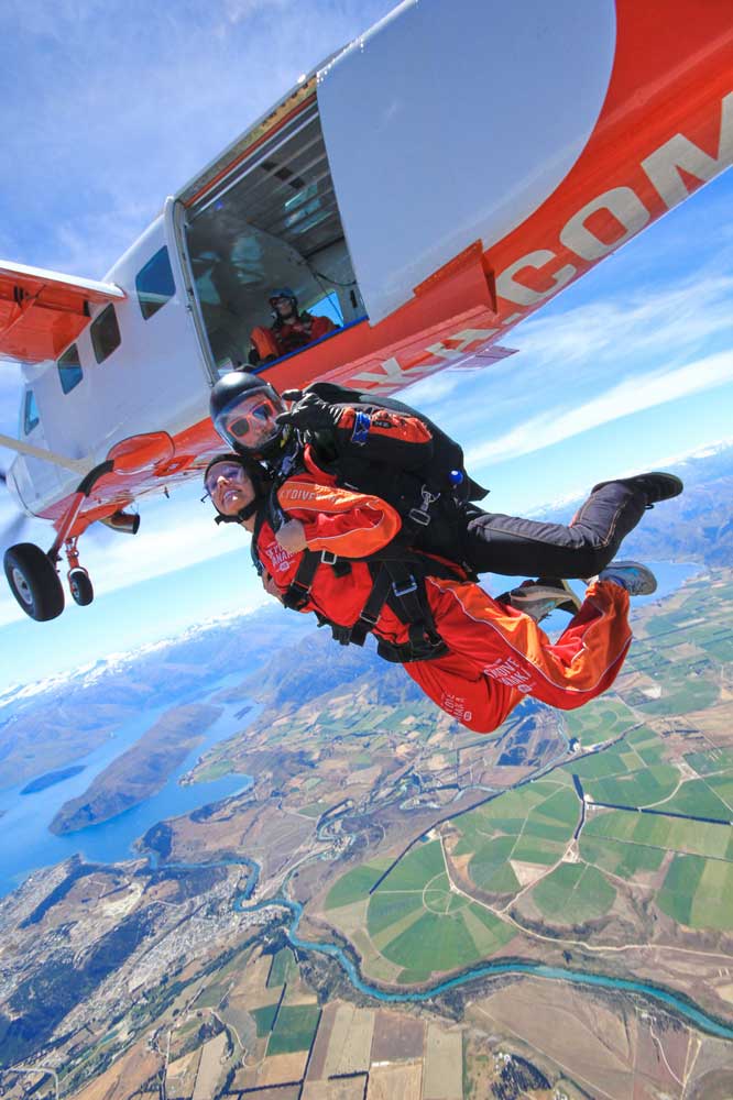 Leap from a plane with Skydive Wanaka and Pegasus Rental Cars