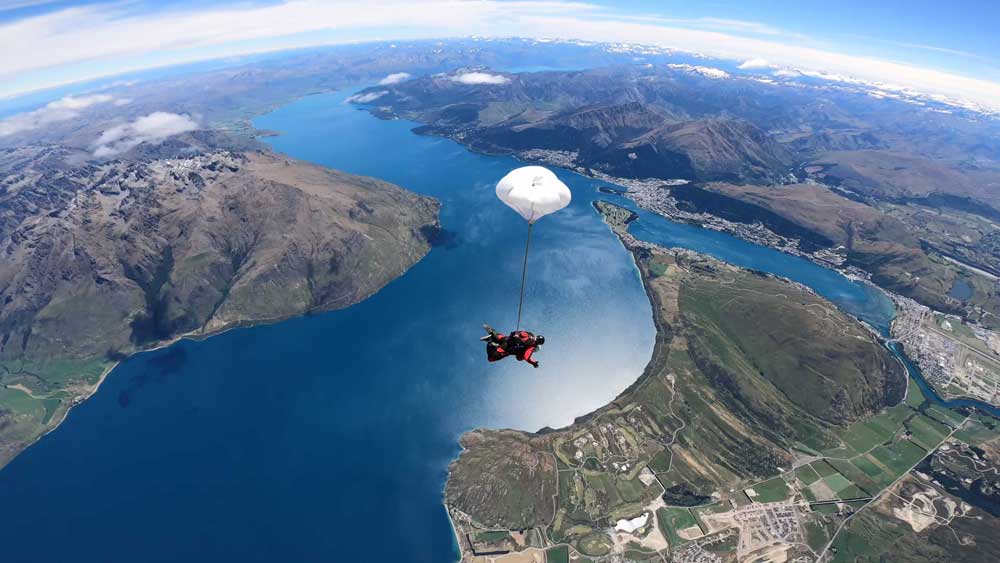 Tandem Skydive Queenstown with NZONE Skydive and Pegasus Rental Cars