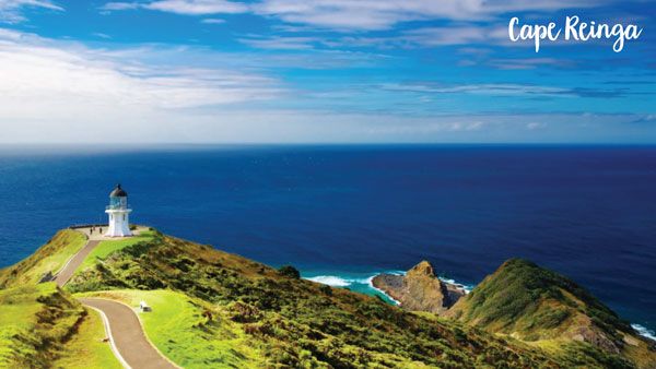 Cape Reinga Lighthouse looking out to sea