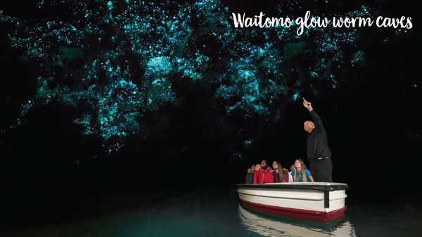 Waikato's Waitomo Glow Worm Caves by boat