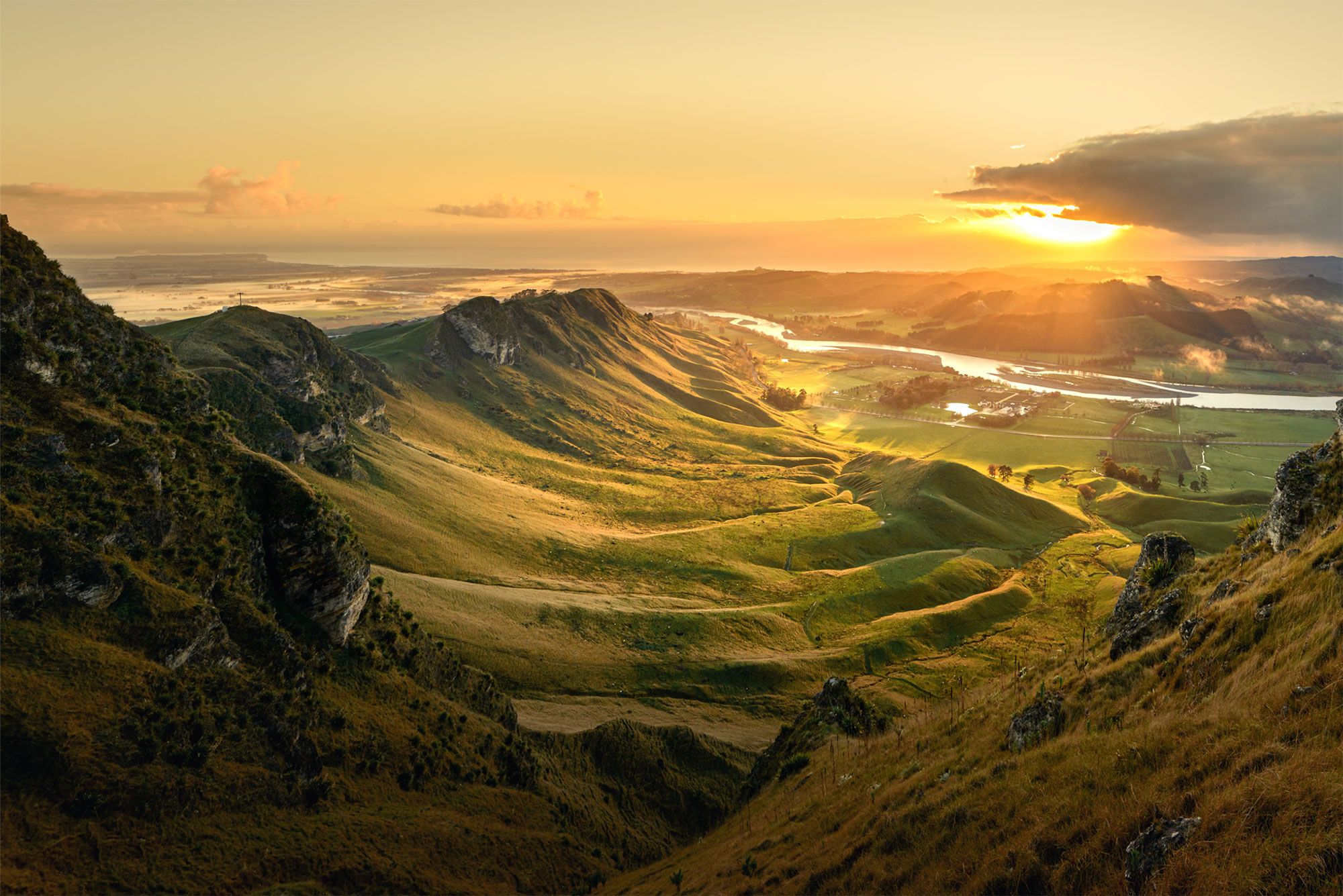 A climb to the top of Te Mata Peak in the Hawkes Bay yields staggering views