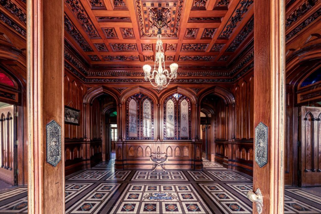 exquisite craftmanship inside Larnach Castle