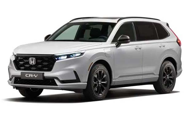 White Honda CRV.