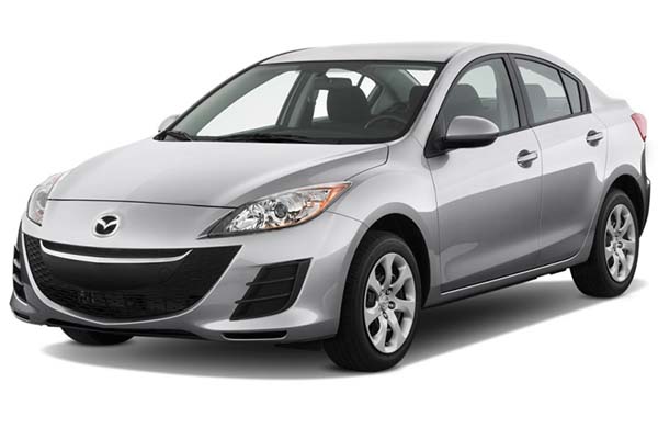 Silver Mazda Alexa.