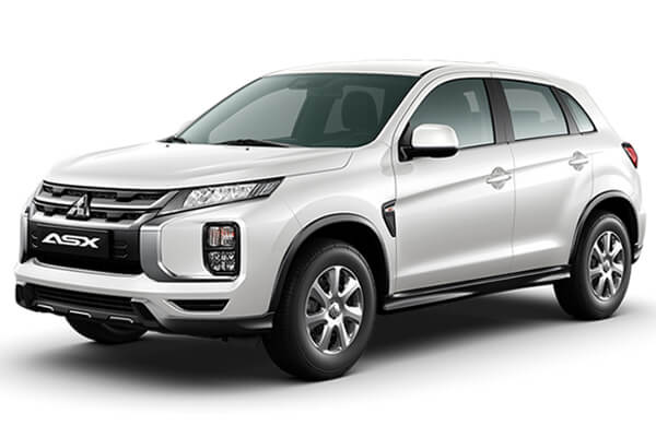 White Mitsubishi ASX.