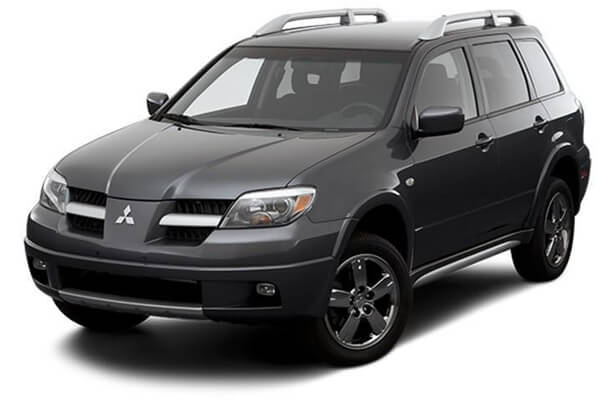 Black Mitsubishi Outlander.