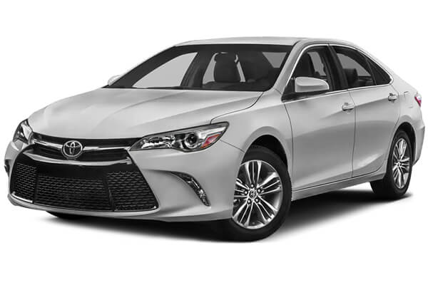 Silver Toyota Camry.