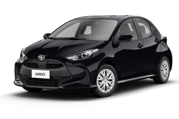 Black Toyota Yaris.