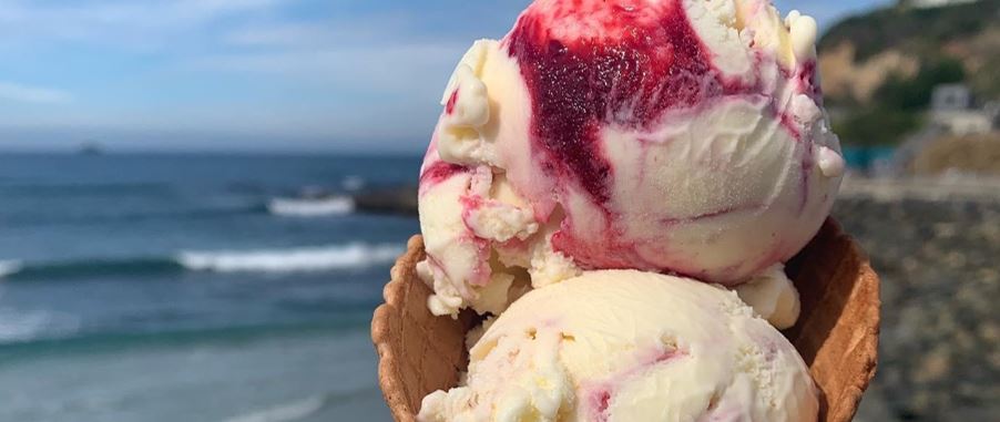 Handmade ice cream by Patti's & Cream in Dunedin.