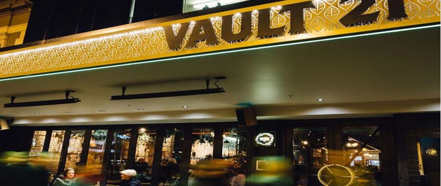 Vault 21, The Octagon in heart of Dunedin city.
