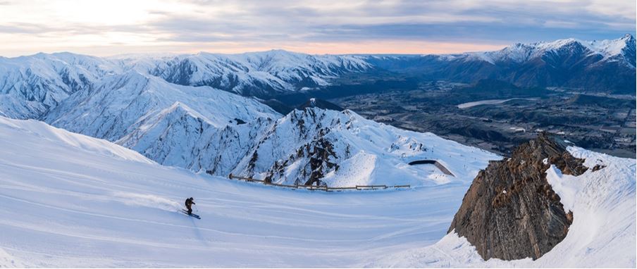 enjoy a ski down the slopes at Coronet Peak in Queenstown.