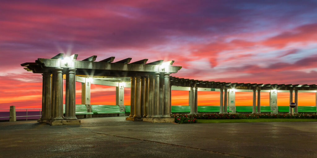 Beautiful Napier as sunset.