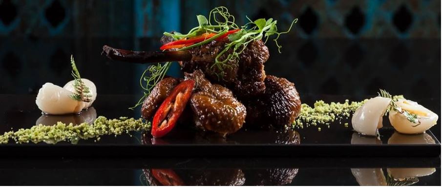 a signature dish from Blue Kanu restaurant.